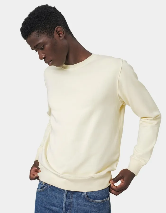 Men Crewneck Sweatshirts Colorful Standard Classic Organic Crew Raspberry Pink
