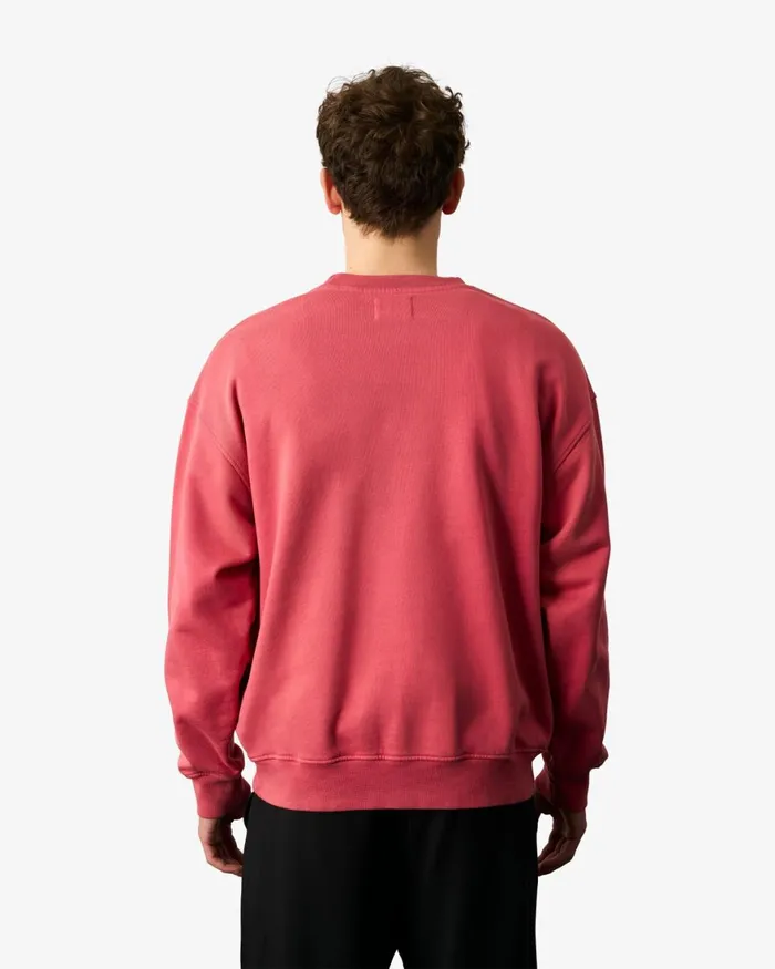 Men Crewneck Sweatshirts Colorful Standard Organic Oversized Crew Sunny Orange