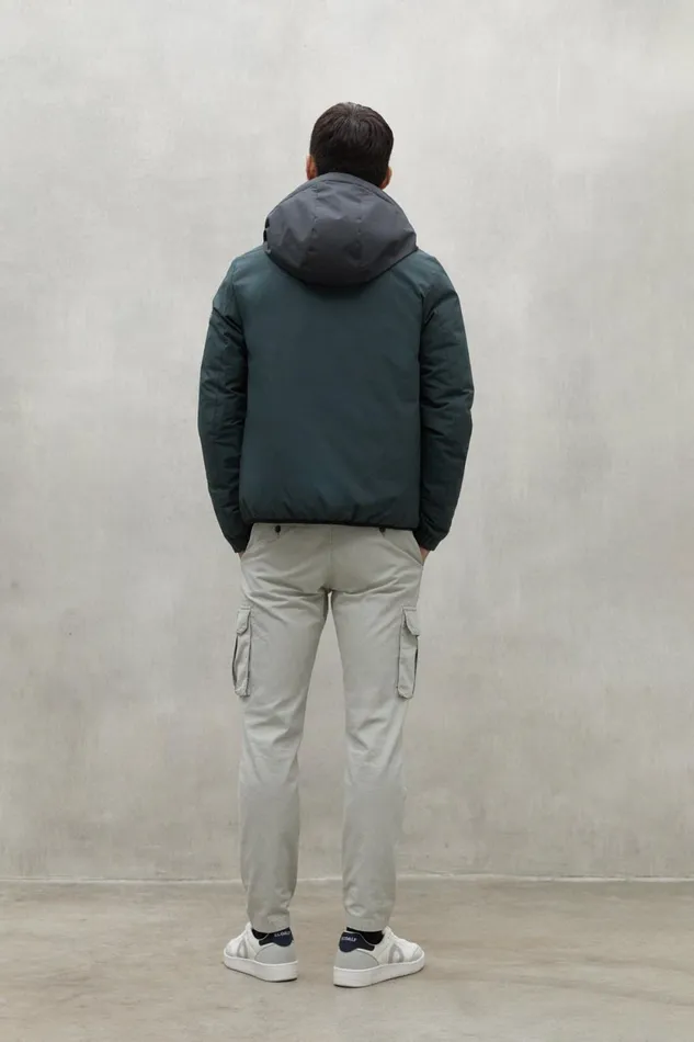 Men Dark Green Cartes Jacket Ecoalf Coats And Jackets