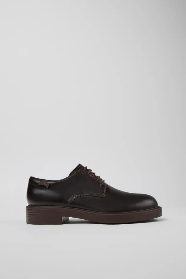 Men Dean Brown Leather Shoes Camper Formal Shoes Men Dean Brown Leather Shoes Camper Formal Shoes