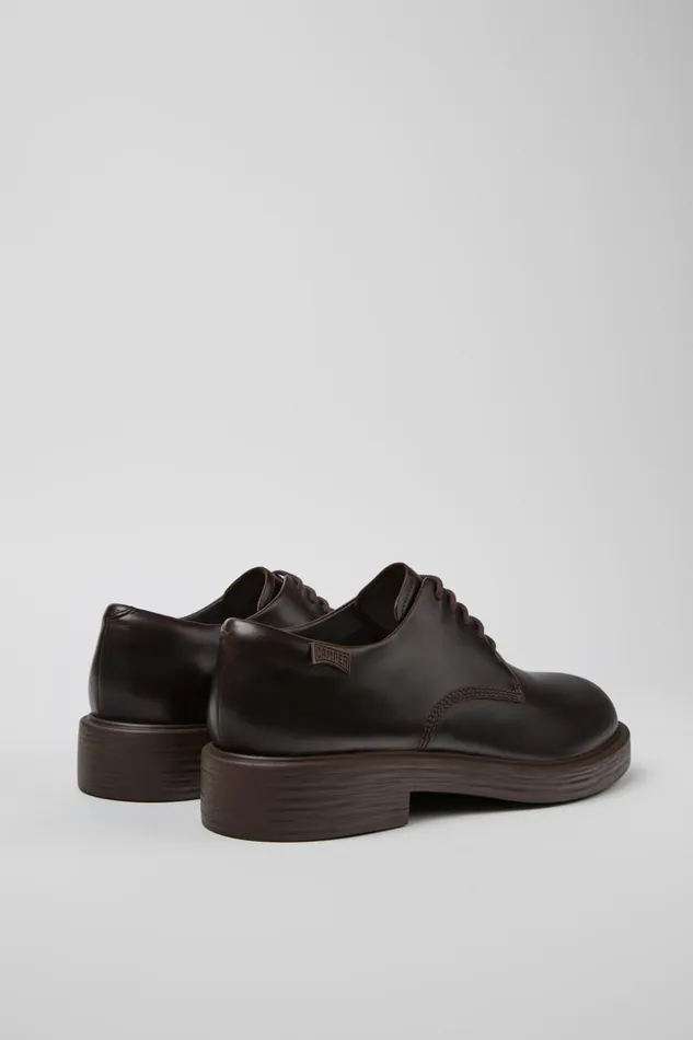 Men Dean Brown Leather Shoes Camper Formal Shoes Men Dean Brown Leather Shoes Camper Formal Shoes