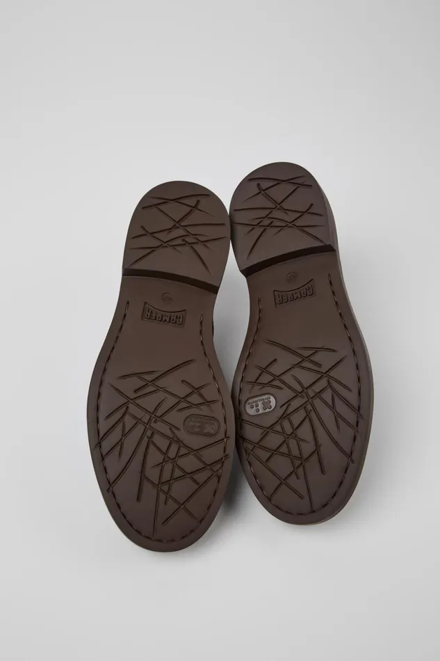 Men Dean Brown Leather Shoes Camper Formal Shoes Men Dean Brown Leather Shoes Camper Formal Shoes