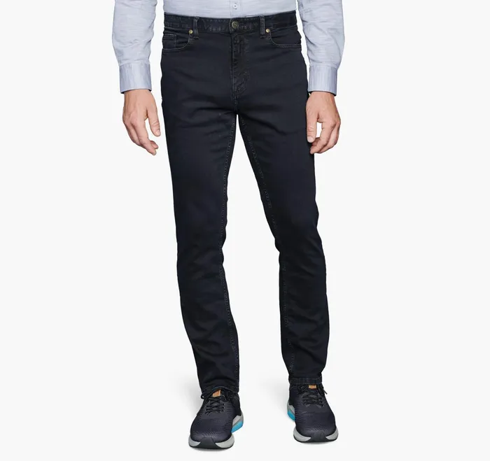 Men Denim Jeans Black Wash JohnstonandMurphy Pants and Jeans