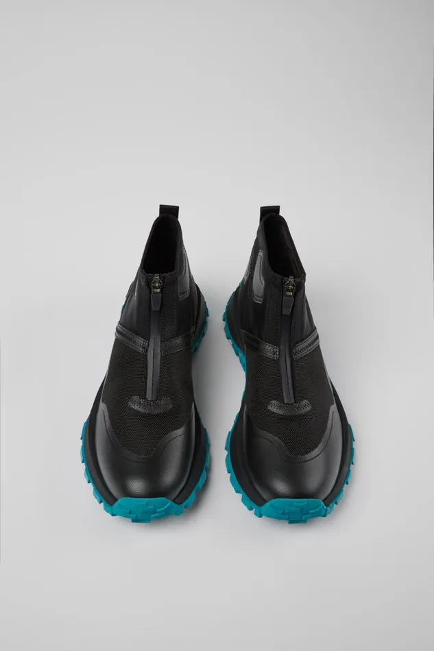 Men Drift Trail VIBRAM Black Recycled PET Ankle Boots Camper Sneakers Men Drift Trail VIBRAM Black Recycled PET Ankle Boots Camper Sneakers
