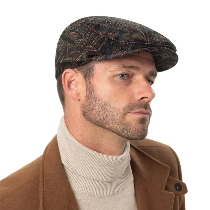 Men Flat Caps Mayser Cord Paisley Flat Cap Zechbauer Burgundy Men Flat Caps Mayser Cord Paisley Flat Cap Zechbauer Burgundy