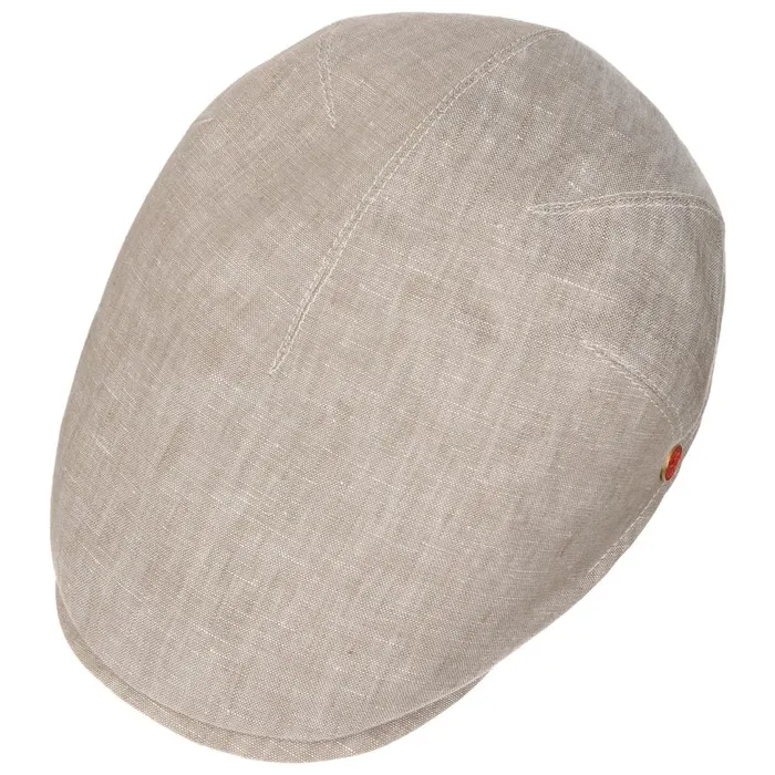 Men Flat Caps Mayser Sidney Linen Flat Cap Beige Men Flat Caps Mayser Sidney Linen Flat Cap Beige
