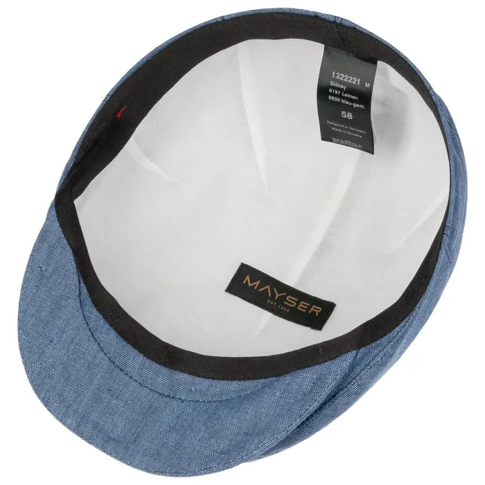Men Flat Caps Mayser Sidney Linen Flat Cap Beige Men Flat Caps Mayser Sidney Linen Flat Cap Beige