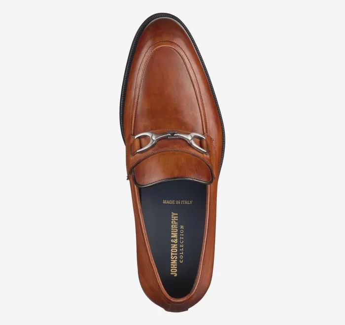 Men Flynch Bit Loafer Tan Italian Calfskin JohnstonandMurphy SlipOns and Loafers Men Flynch Bit Loafer Tan Italian Calfskin JohnstonandMurphy SlipOns and Loafers