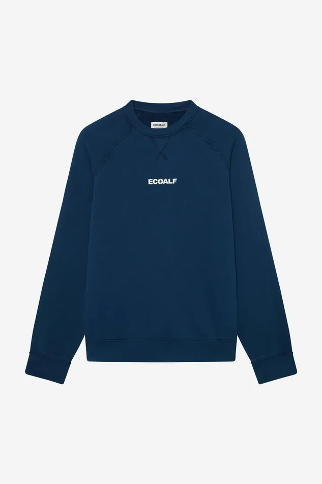 Men Foz Sweatshirt Navy Blue Ecoalf Sweatshirts
