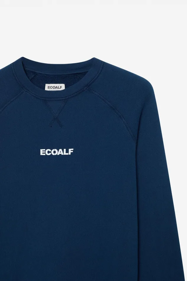 Men Foz Sweatshirt Navy Blue Ecoalf Sweatshirts