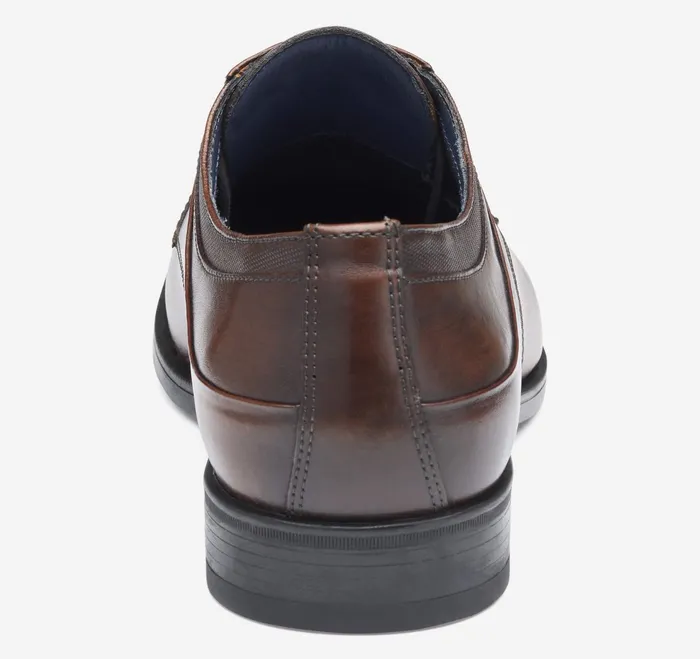 Men Gibbons Plain Toe Mahogany Full Grain JohnstonandMurphy LaceUps