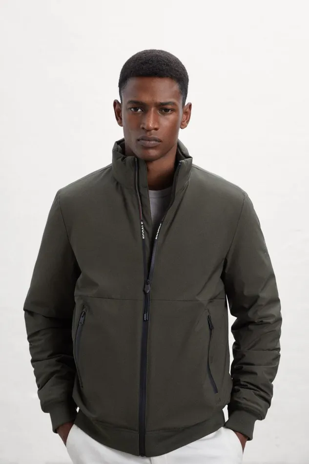 Men Green Caraz Jacket Ecoalf Coats And Jackets