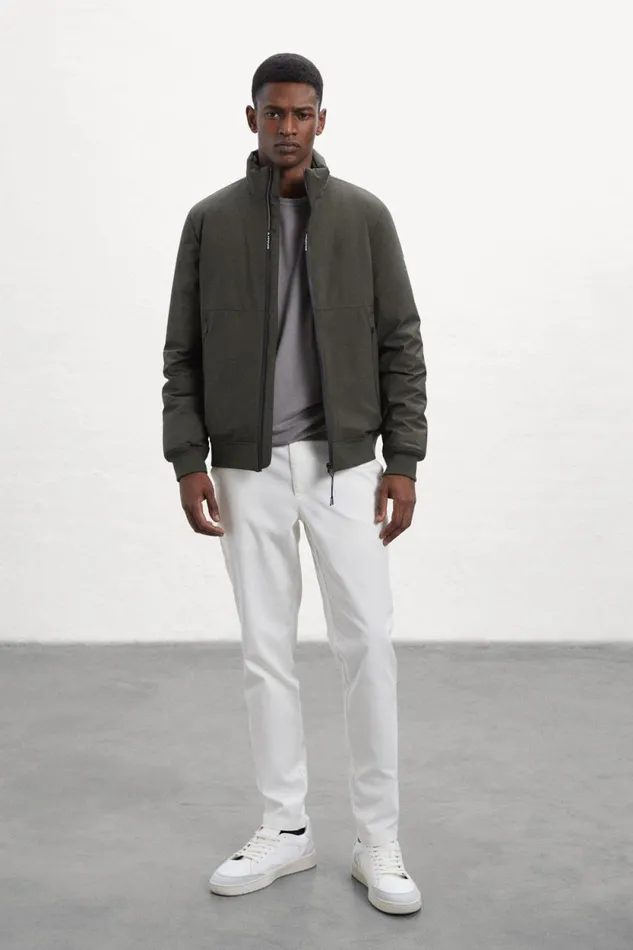 Men Green Caraz Jacket Ecoalf Coats And Jackets