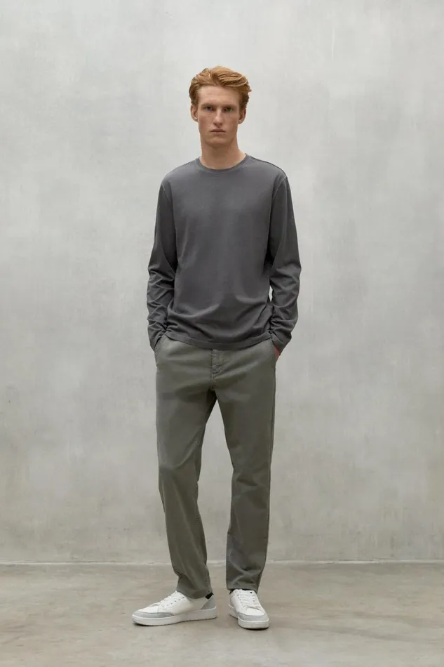 Men Green Ethic Trousers Ecoalf Trousers
