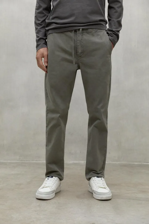 Men Green Ethic Trousers Ecoalf Trousers