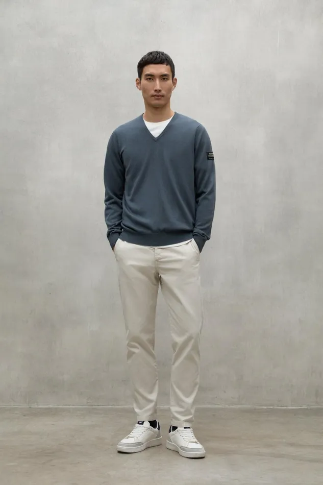 Men Green Ferro Sweater Ecoalf Knitwear