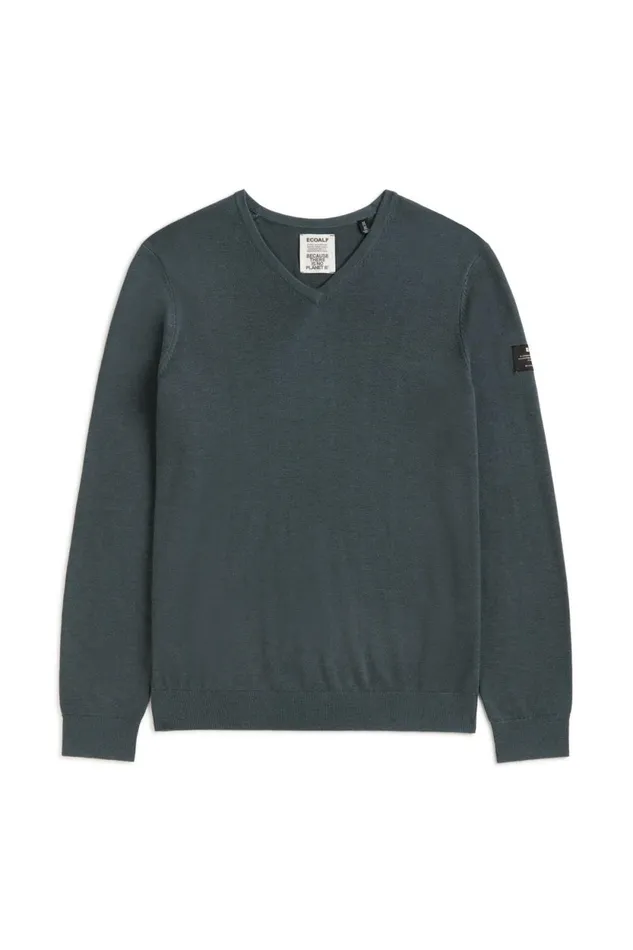 Men Green Ferro Sweater Ecoalf Knitwear