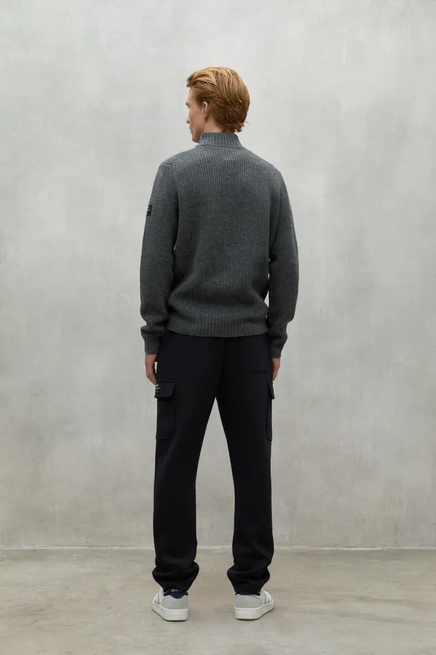 Men Grey Drago Sweater Ecoalf Knitwear