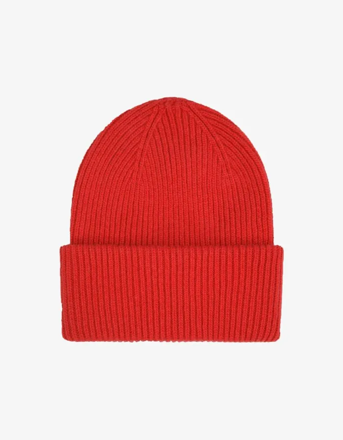 Men Hats Colorful Standard Merino Wool Hat Scarlet Red