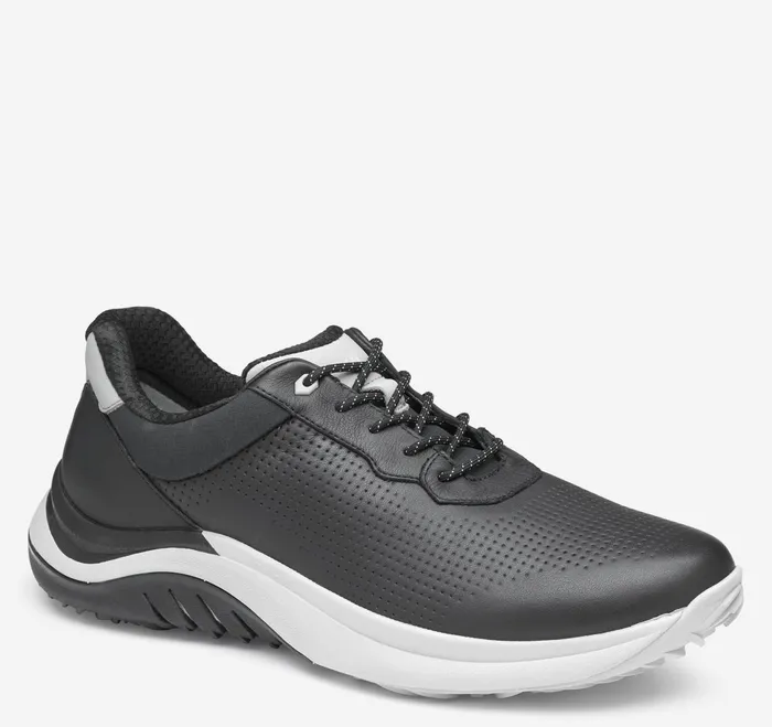Men Ht1Luxe UThroat Black Waterproof Full Grain JohnstonandMurphy LaceUps