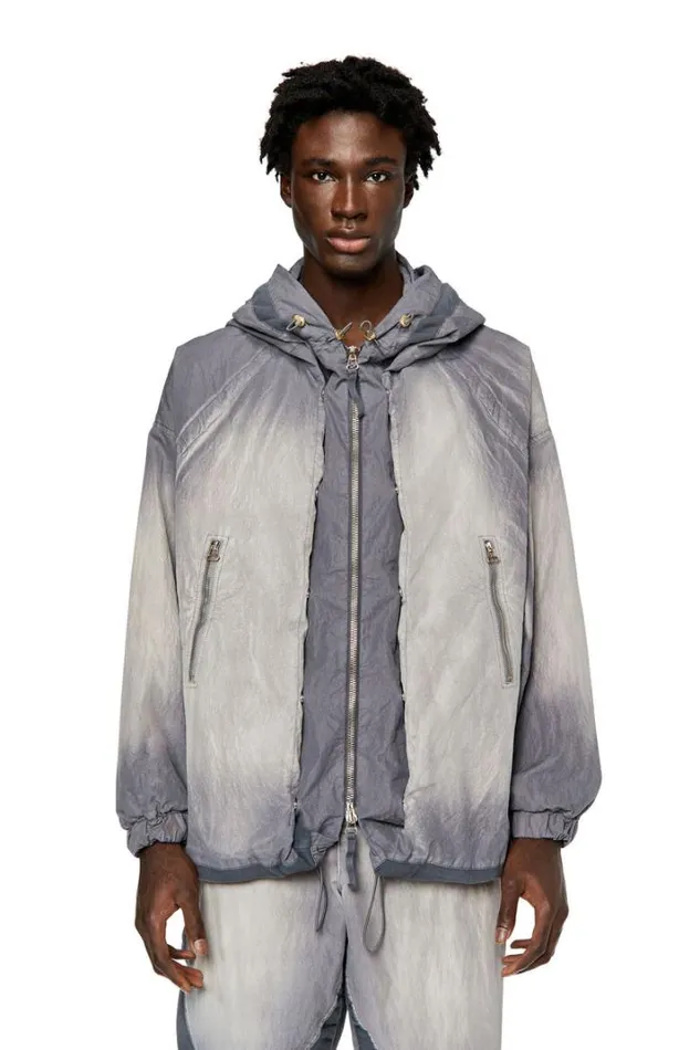 Men JRoundt10 Light Grey Diesel Outerwear And Jackets Men JRoundt10 Light Grey Diesel Outerwear And Jackets