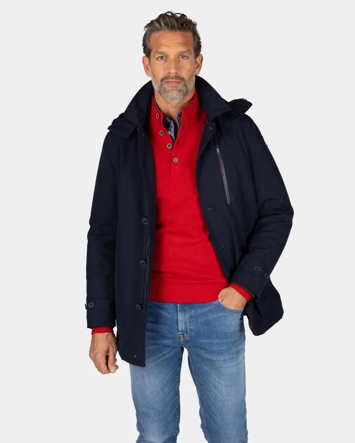 Men Jackets NZA New Zealand Auckland Dark Blue Parka With Hood 8211 Winter Navy Men Jackets NZA New Zealand Auckland Dark Blue Parka With Hood 8211 Winter Navy
