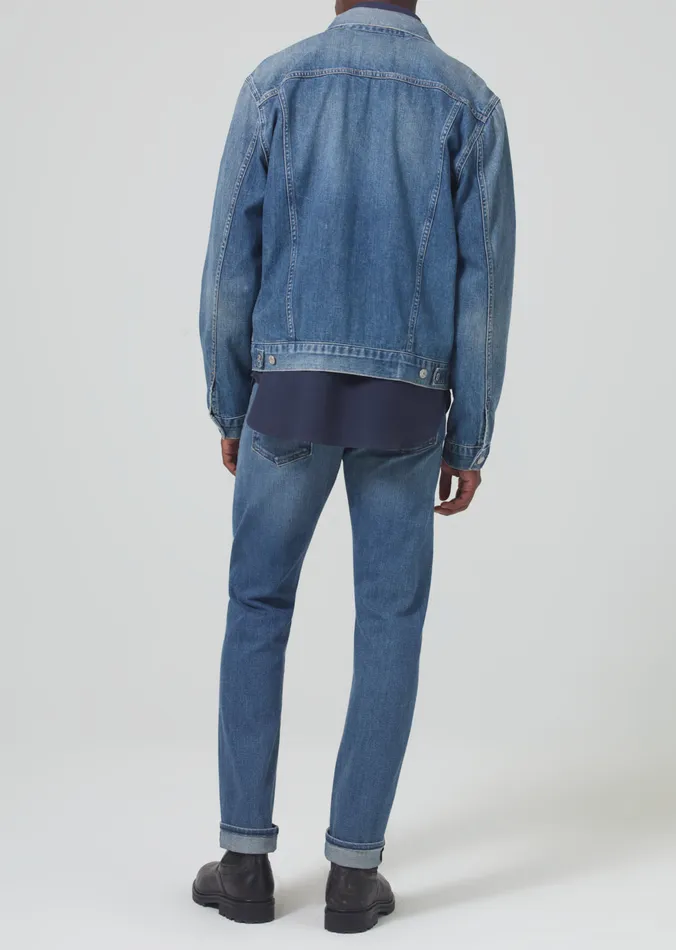 Men Jeans Citizens Of Humanity Gage Slim Straight Stretch Selvedge In Thames