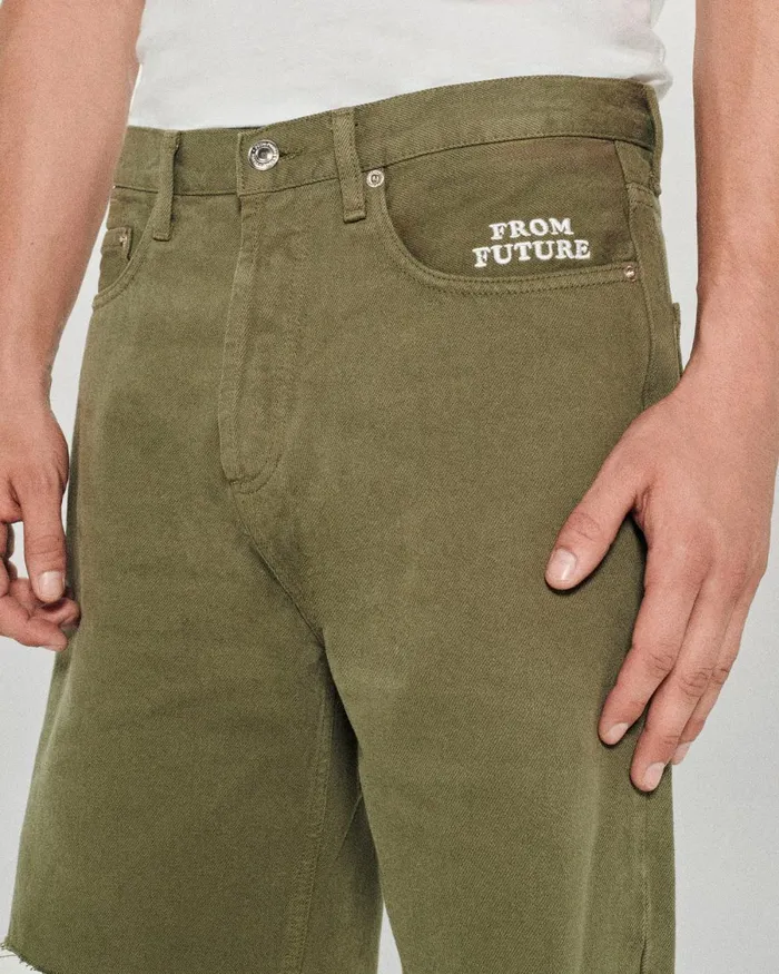 Men Jeans From Future Shorts Bermuda Jack Khaki