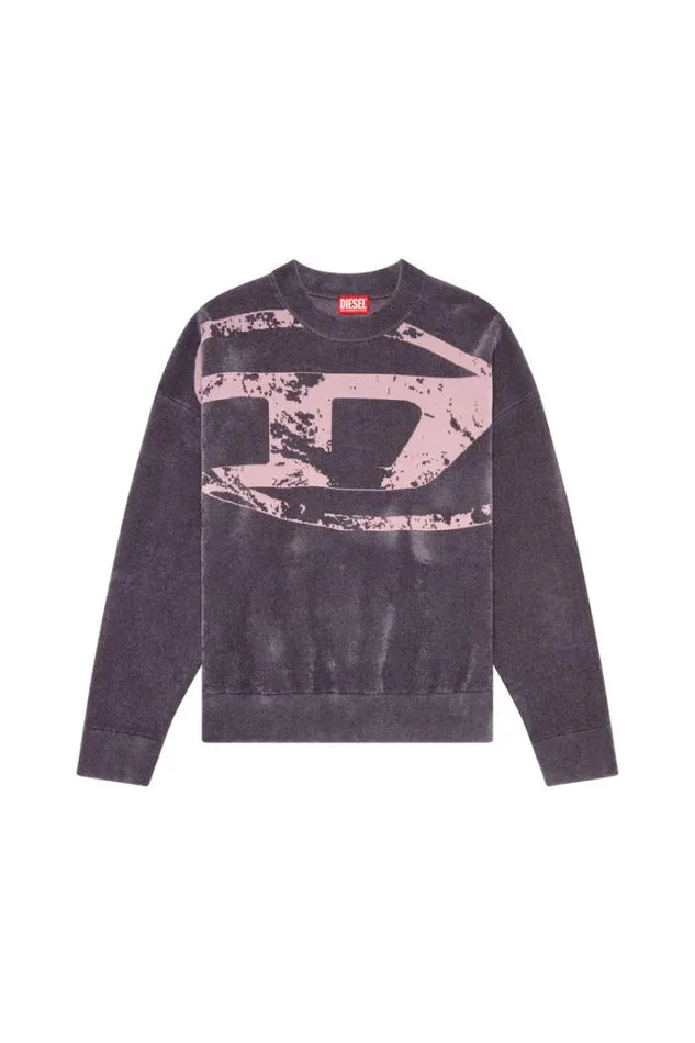 Men KTria Grey Diesel Knitwear Men KTria Grey Diesel Knitwear