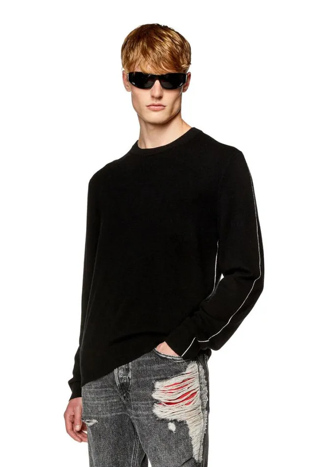 Men KVromo Black Diesel Knitwear Men KVromo Black Diesel Knitwear