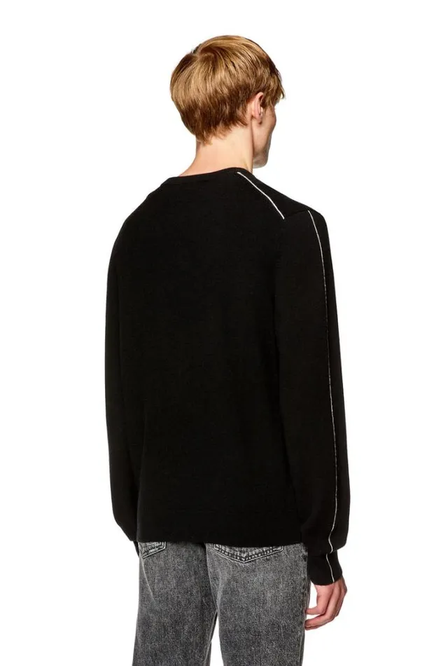 Men KVromo Black Diesel Knitwear Men KVromo Black Diesel Knitwear