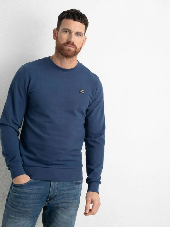 Men Knits and Sweats Petrol Industries Classic Pullover Petrol Blue