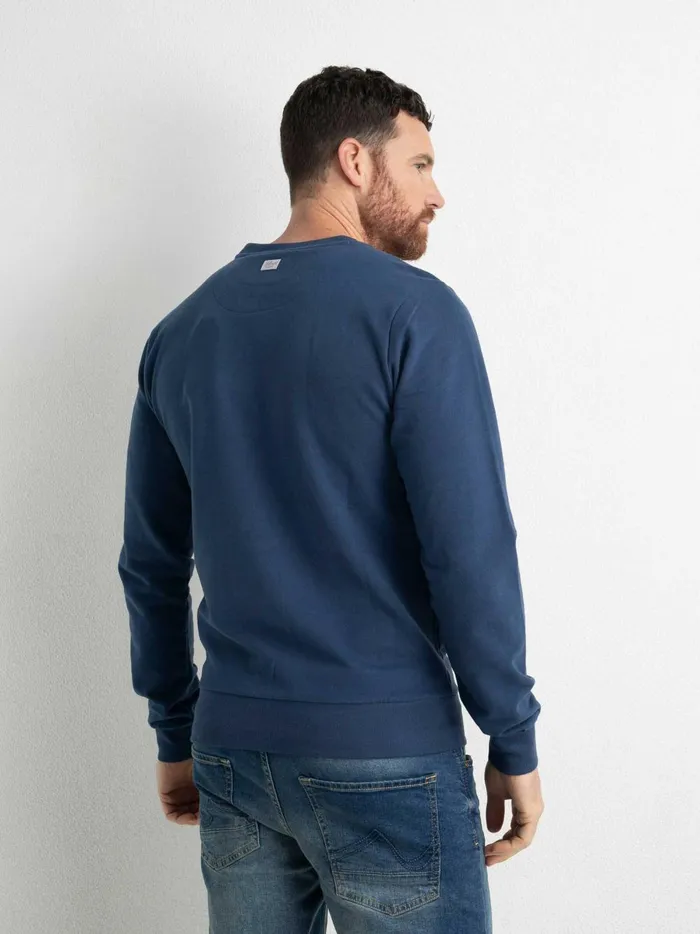 Men Knits and Sweats Petrol Industries Classic Pullover Petrol Blue