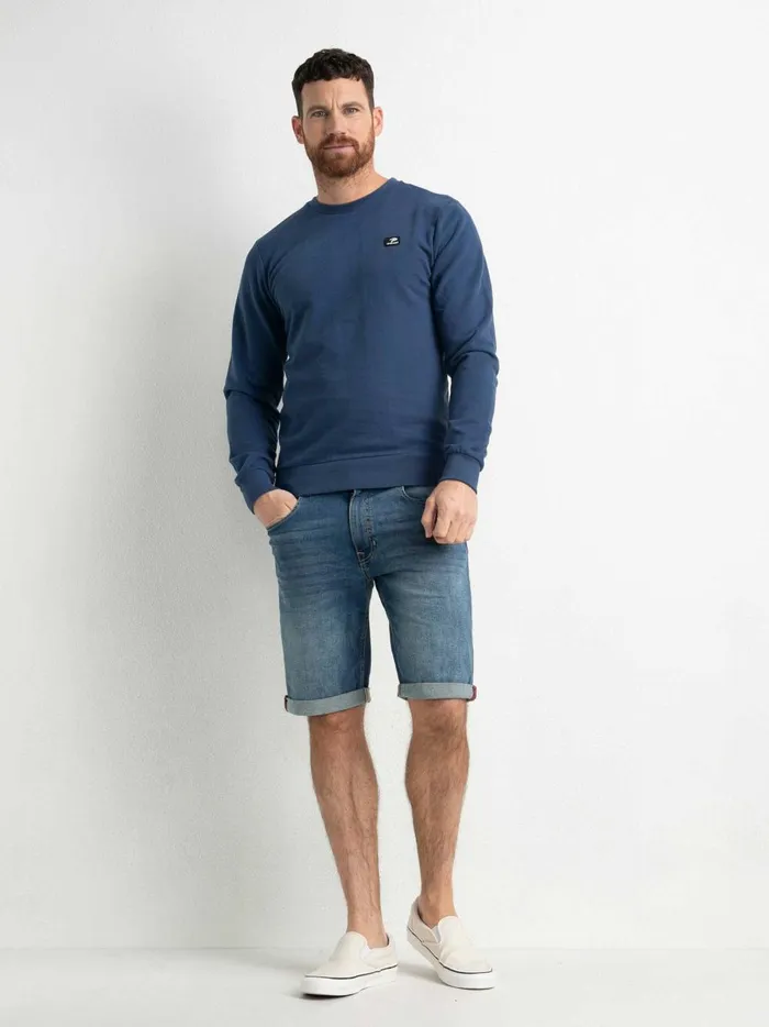 Men Knits and Sweats Petrol Industries Classic Pullover Petrol Blue