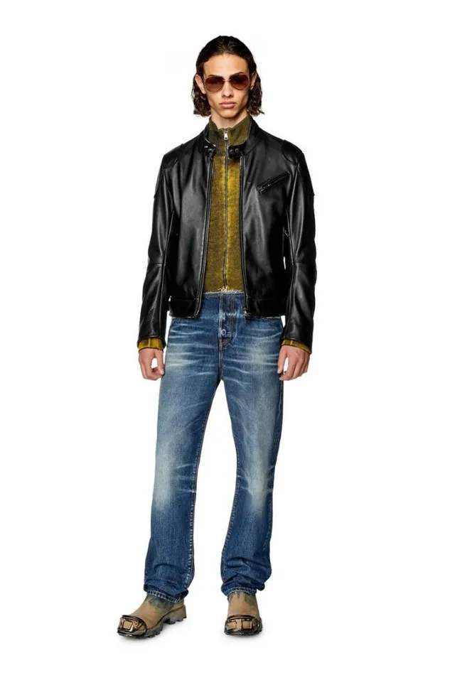 Men LHein Black Diesel Outerwear And Jackets