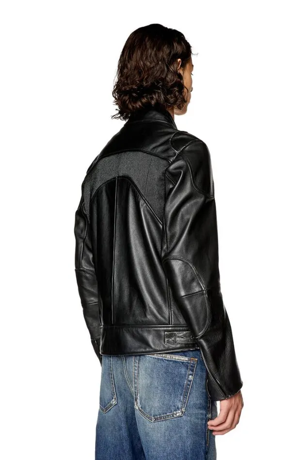 Men LHein Black Diesel Outerwear And Jackets