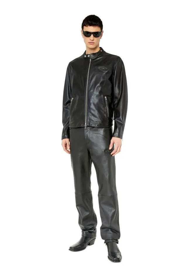 Men LMetal Black Diesel Outerwear And Jackets