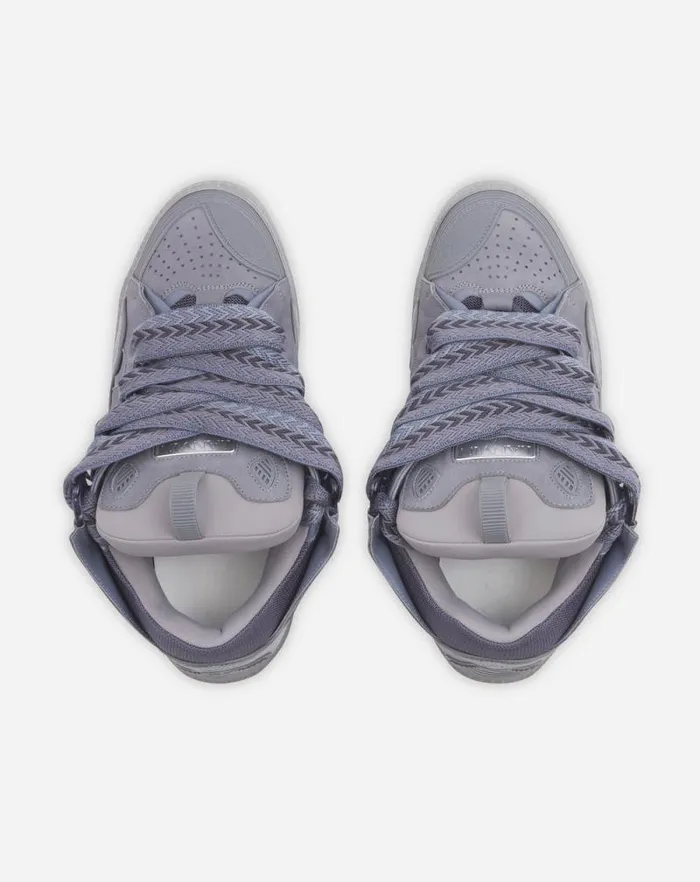 Men Lanvin Curb Leather Curb Sneakers Light Grey Men Lanvin Curb Leather Curb Sneakers Light Grey
