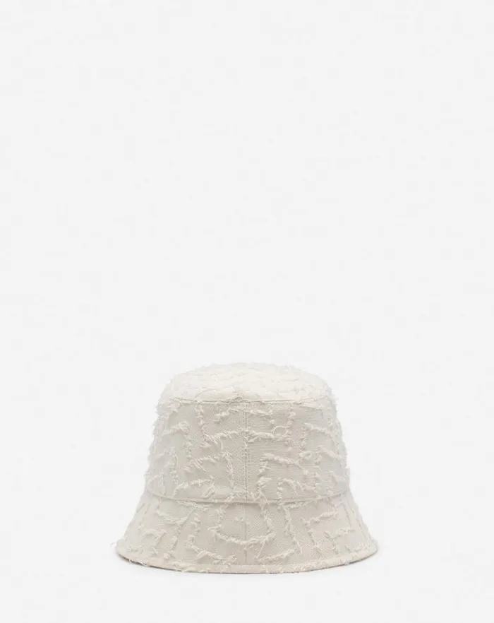 Men Lanvin Hats Herringbone Motif Lanvin Bucket Hat Light Beigeburgundy Men Lanvin Hats Herringbone Motif Lanvin Bucket Hat Light Beigeburgundy
