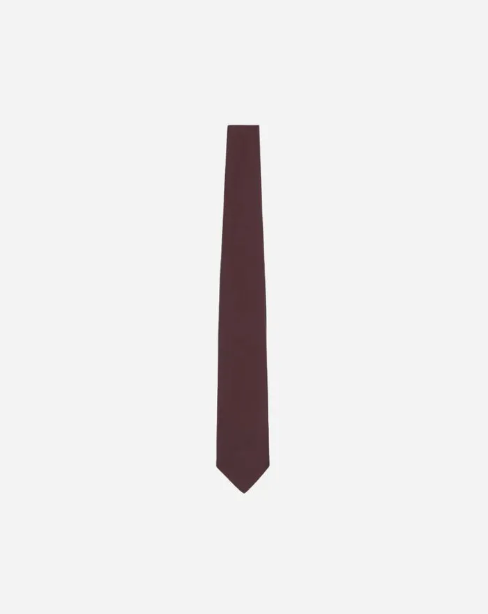 Men Lanvin Scarves Lanvin Tie In Satin Burgundy