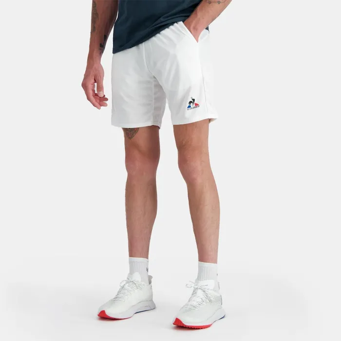 Men Le Coq Sportif Shorts Tennis Shorts New Optical Whitedress Blues