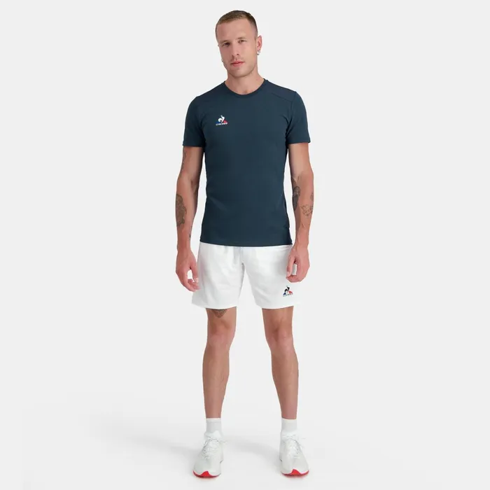 Men Le Coq Sportif Shorts Tennis Shorts New Optical Whitedress Blues Men Le Coq Sportif Shorts Tennis Shorts New Optical Whitedress Blues