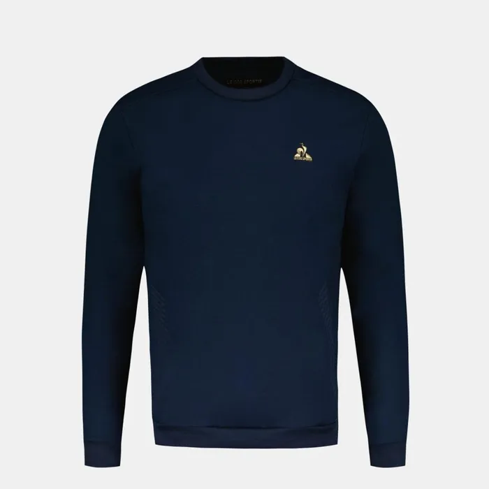 Men Le Coq Sportif Sweatshirts Coq D039or RoundNeck Sweatshirtshirt Dark Velvet