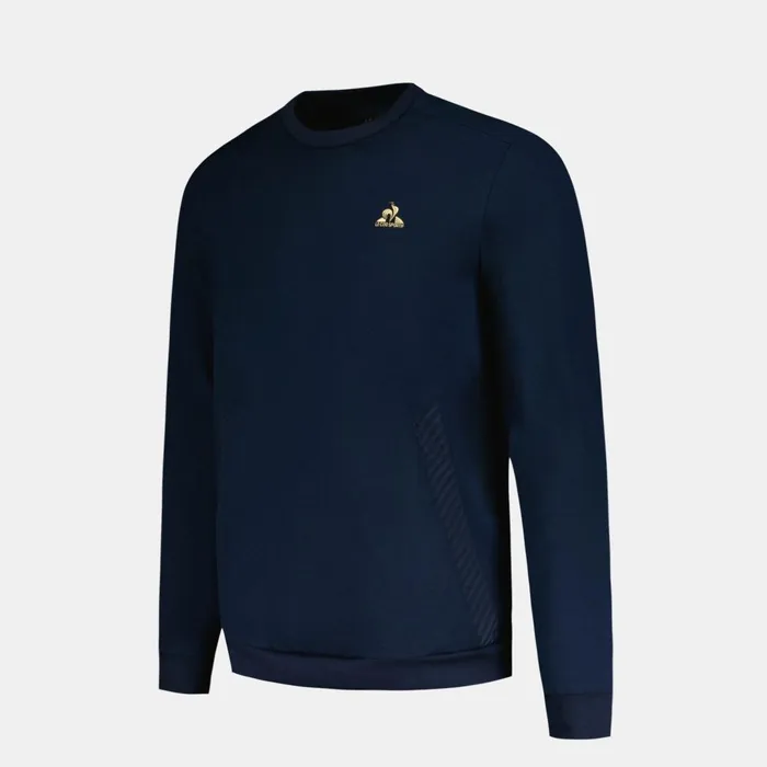 Men Le Coq Sportif Sweatshirts Coq D039or RoundNeck Sweatshirtshirt Dark Velvet