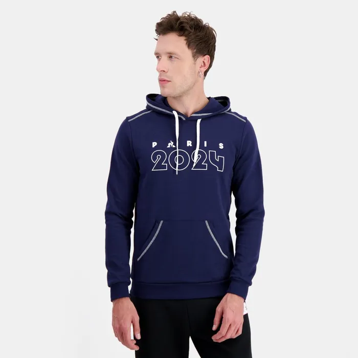 Men Le Coq Sportif Sweatshirts Paris 2024 Hoodie