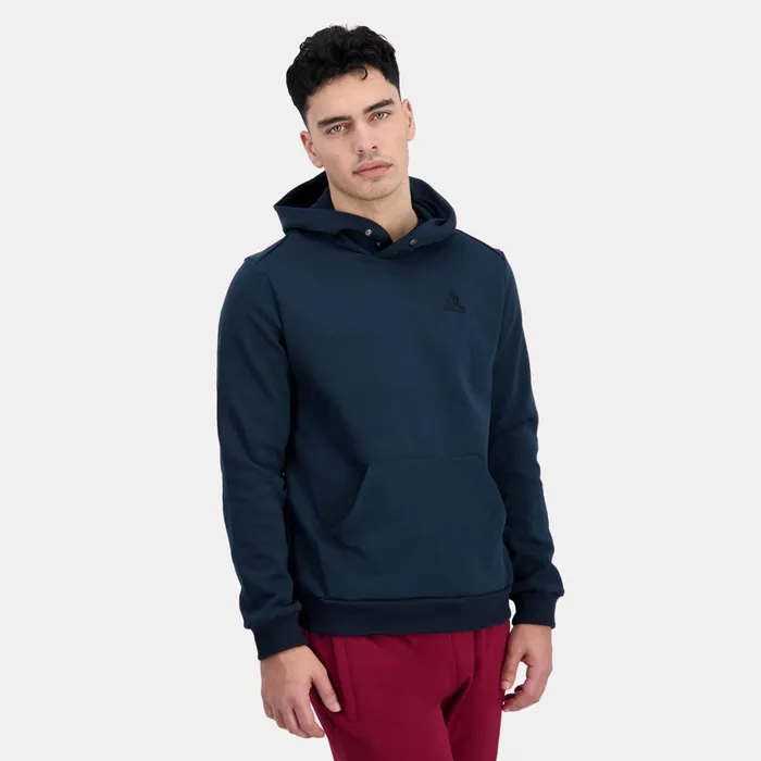 Men Le Coq Sportif Sweatshirts Ton Sur Ton Hoodie Dark Velvet