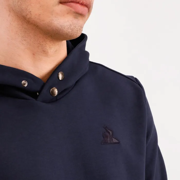 Men Le Coq Sportif Sweatshirts Ton Sur Ton Hoodie Dark Velvet