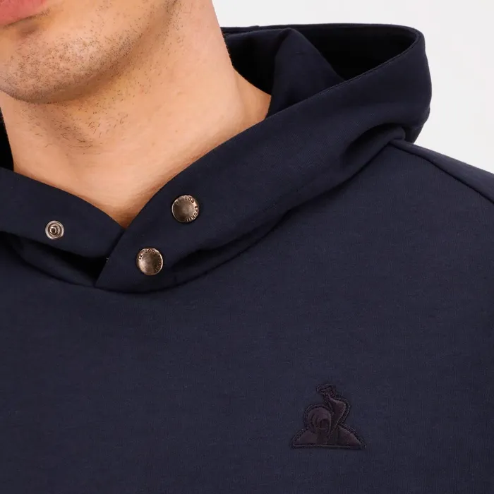 Men Le Coq Sportif Sweatshirts Ton Sur Ton Hoodie Dark Velvet