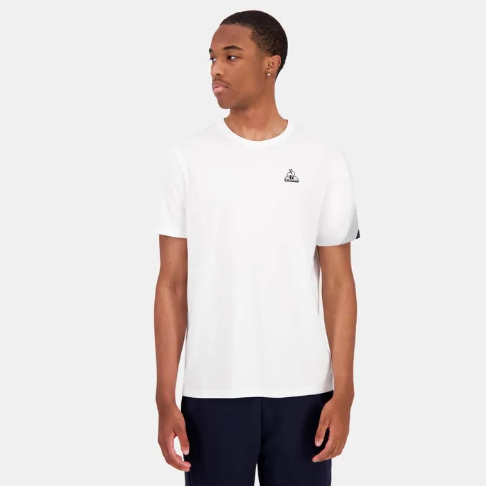 Men Le Coq Sportif Tshirts And Tops Hritage Tshirt Homme New Optical White