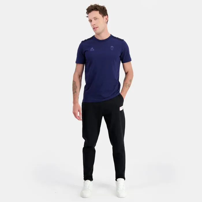 Men Le Coq Sportif Tshirts And Tops Paris 2024 TShirt Bleu Nuit Men Le Coq Sportif Tshirts And Tops Paris 2024 TShirt Bleu Nuit